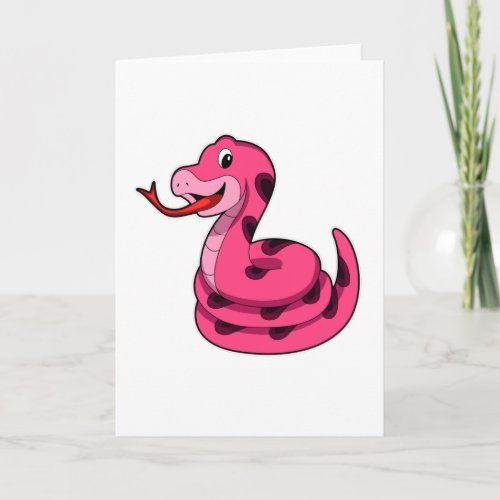 Snake Pink Card