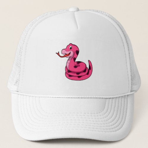 Snake Pink Trucker Hat
