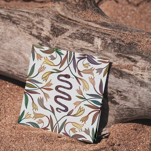 Customizable Snake Plant Astrology Yoga Healer Tarot Occult Square Business Card