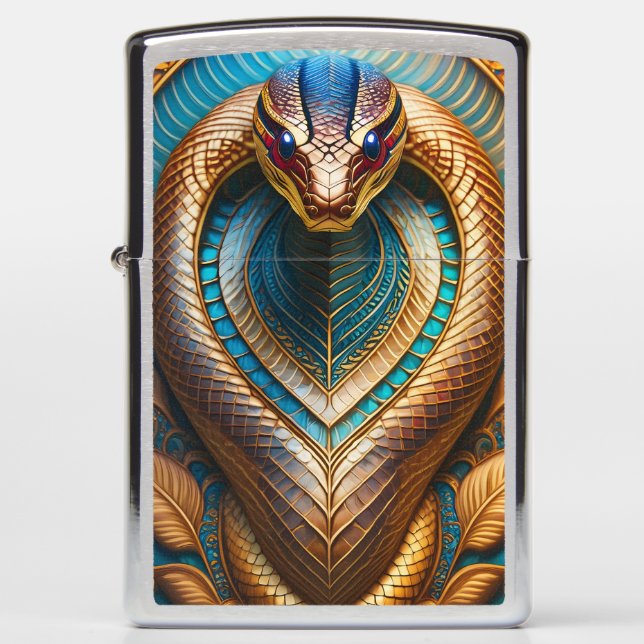 Snake Playing Card Zippo Lighter (Front)