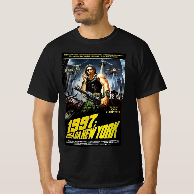 Snake Plissken John Carpenter 1997 Escape New York T-Shirt (Front)