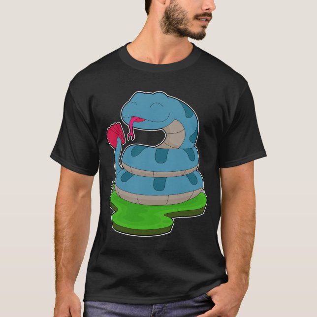 Snake Poker Poker cards Card game T-Shirt (Front)