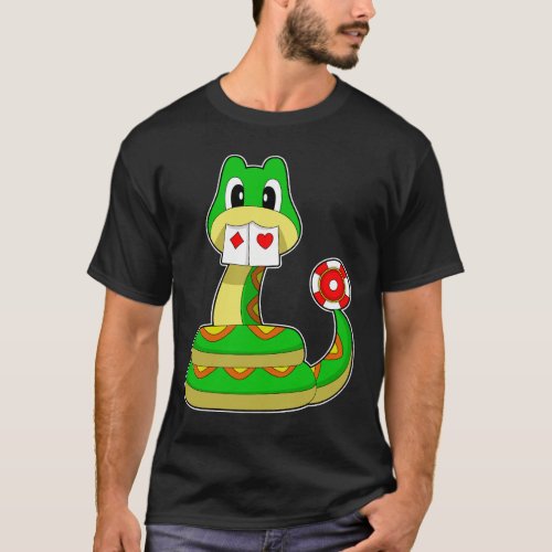 Snake Poker Poker cards T_Shirt