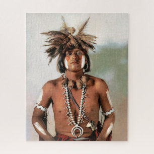 Snake Priest, an American Indian Jigsaw Puzzle