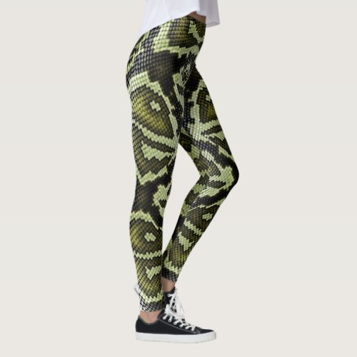 Snake Print Design on Leggings