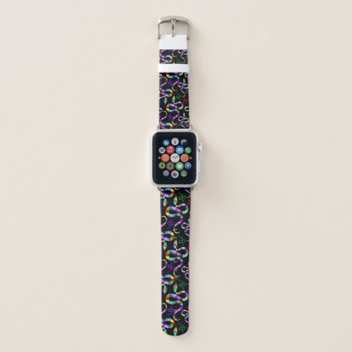 Snake Psychedelic Rainbow Colors Apple Watch Band