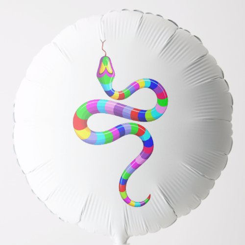 Snake Psychedelic Rainbow Colors Balloon