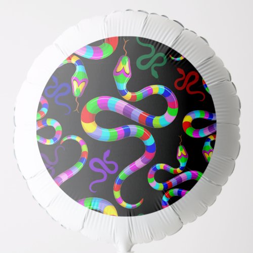 Snake Psychedelic Rainbow Colors Balloon