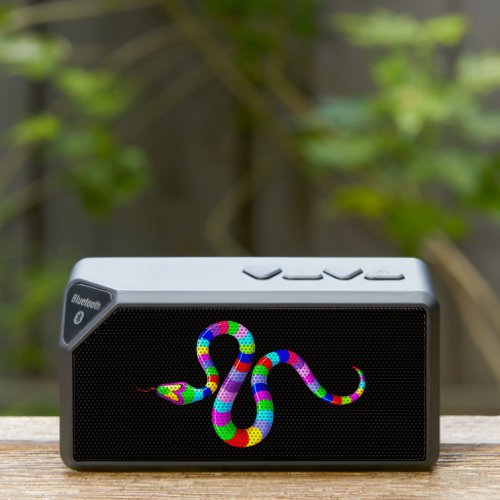 Snake Psychedelic Rainbow Colors Bluetooth Speaker