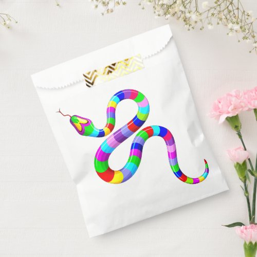 Snake Psychedelic Rainbow Colors Favor Bag