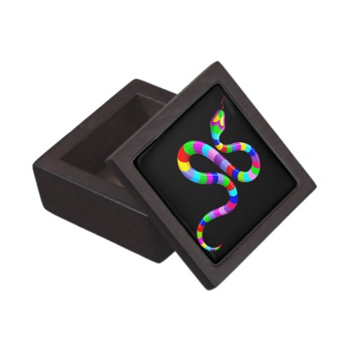 Snake Psychedelic Rainbow Colors Gift Box