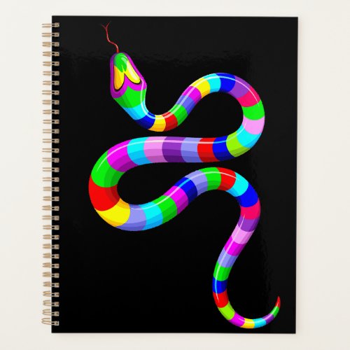 Snake Psychedelic Rainbow Colors Planner