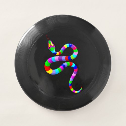 Snake Psychedelic Rainbow Colors Wham_O Frisbee