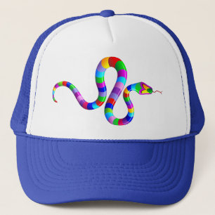 Snake Psychedelic Rainbow Hat