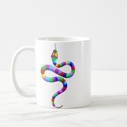 Snake Psychedelic Rainbow Mug