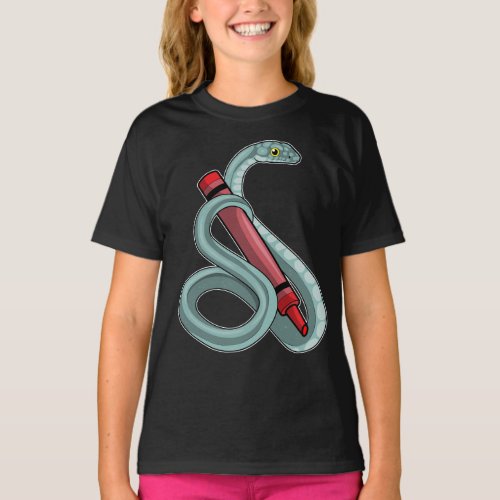 Snake Pupil Crayon School T_Shirt