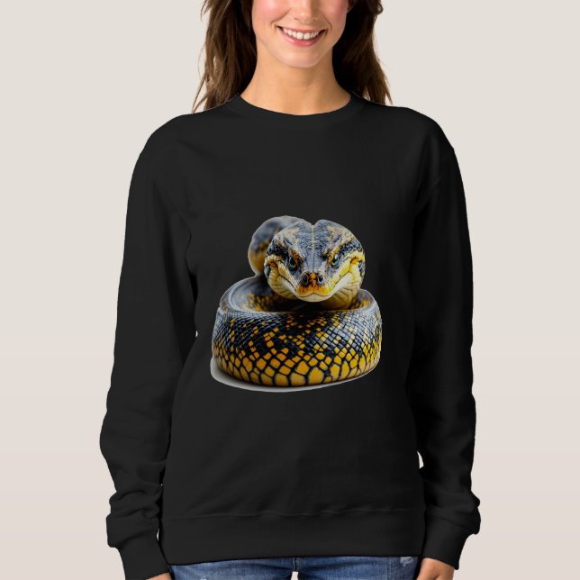 Snake python reptile powerful hypnotic dominant an sweatshirt (Front)