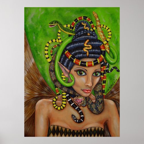 Snake Queen Fairy Poster