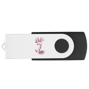 Snake Rabbit Heart Flash Drive