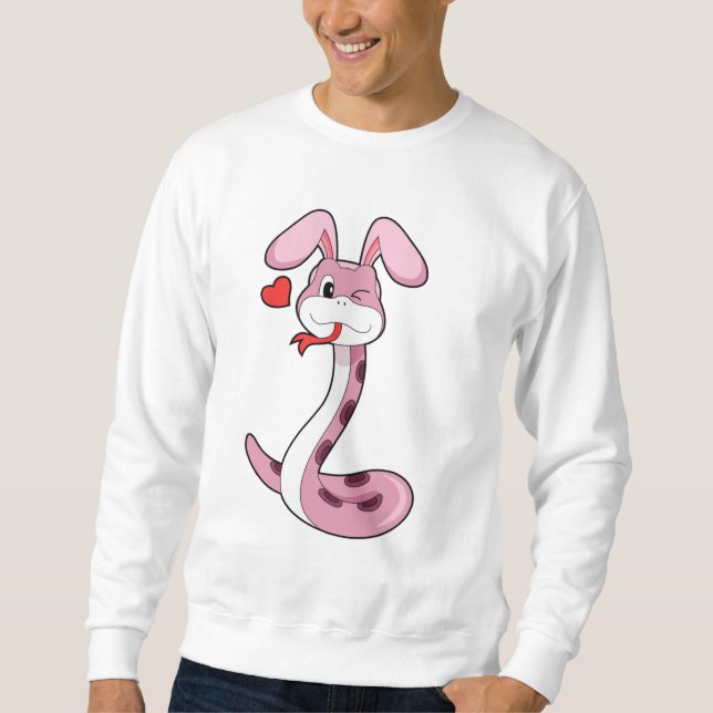 Snake Rabbit Heart Sweatshirt (Front)
