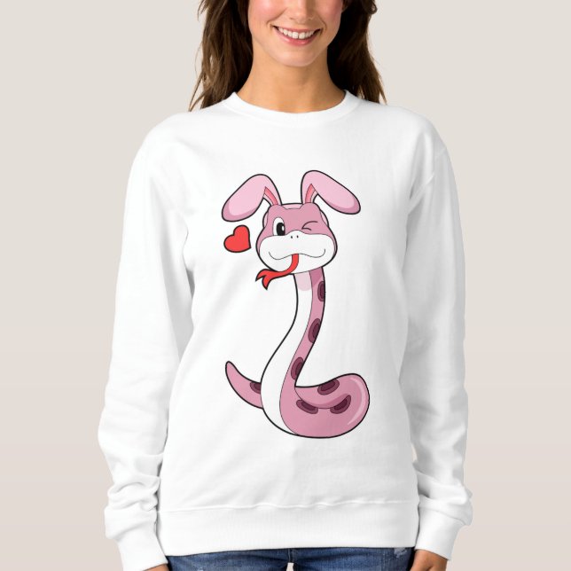 Snake Rabbit Heart Sweatshirt (Front)