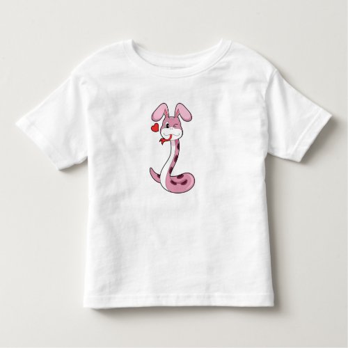 Snake Rabbit Heart Toddler T_shirt