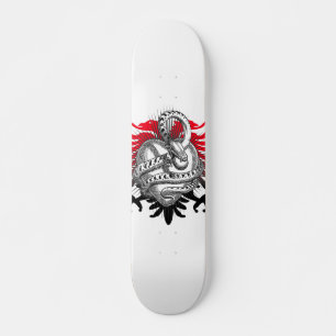 Snake Red Black Skateboard