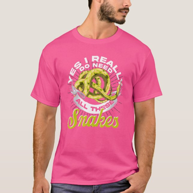 Snake   Reptile Keeper Animal   Pet   Snake T-Shirt (Front)