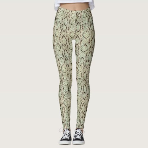 Snake reptile skin leggings