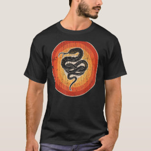 Snake Retro Vintage 60s 70s Sunset Reptile Animal  T-Shirt