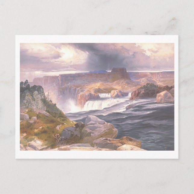 Snake River Great Falls Vintage Prang Lithograph Postcard (Front)