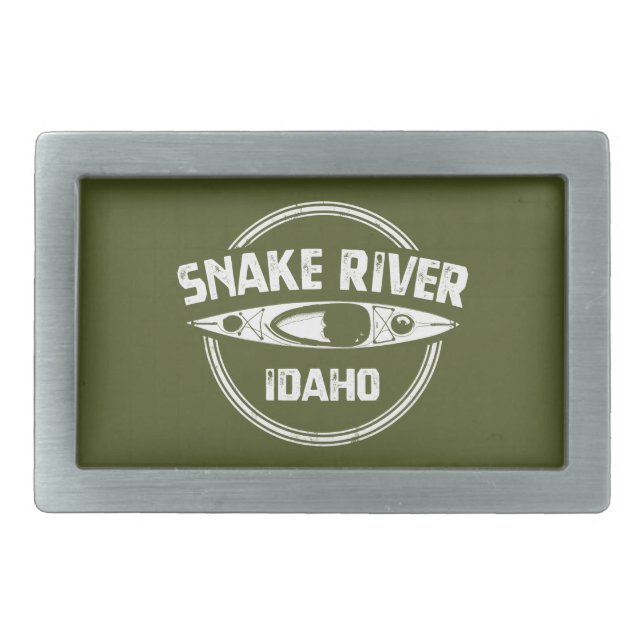 Snake River Idaho Belt Buckle (Front)