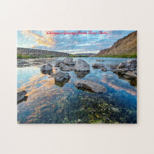 Snake River IdahoChristmas Greetings Jigsaw Puzzle