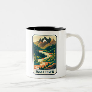 Snake River Idaho Colors Two-Tone Coffee Mug