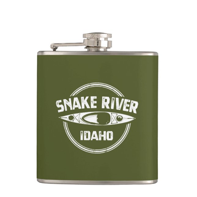 Snake River Idaho Flask (Front)