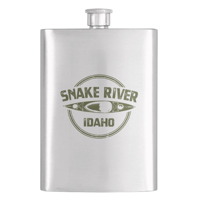 Snake River Idaho Flask (Front)
