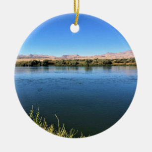 Snake River, Melba, ID Ceramic Ornament