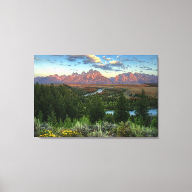 Snake River Overlook at Sunrise Canvas Print (Front)