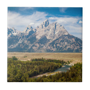 Snake River Overlook Grand Teton National Park Ceramic Tile
