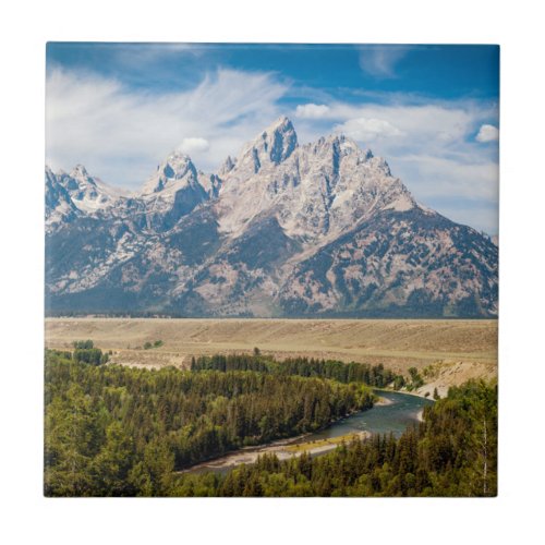 Snake River Overlook  Grand Teton National Park Ceramic Tile