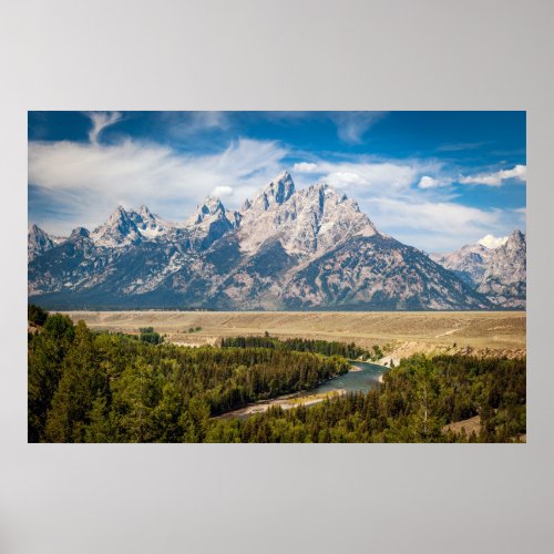 Snake River Overlook  Grand Teton National Park Poster