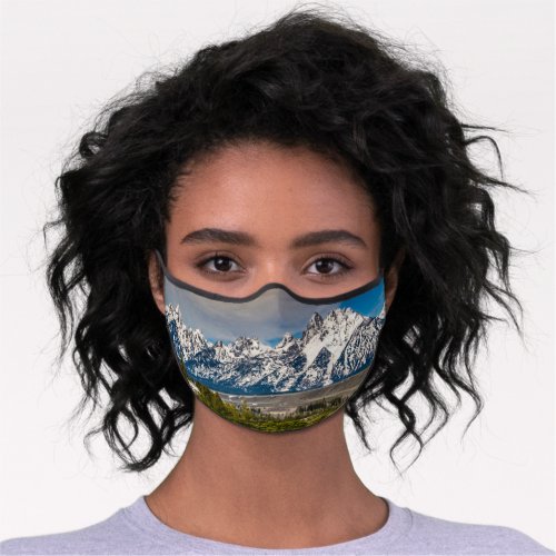 Snake River Overlook Grand Teton National Park Premium Face Mask