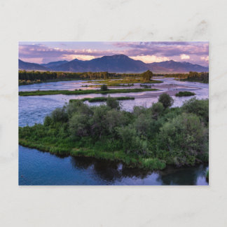 Snake River Sunset - Swan Valley - Idaho Postcard