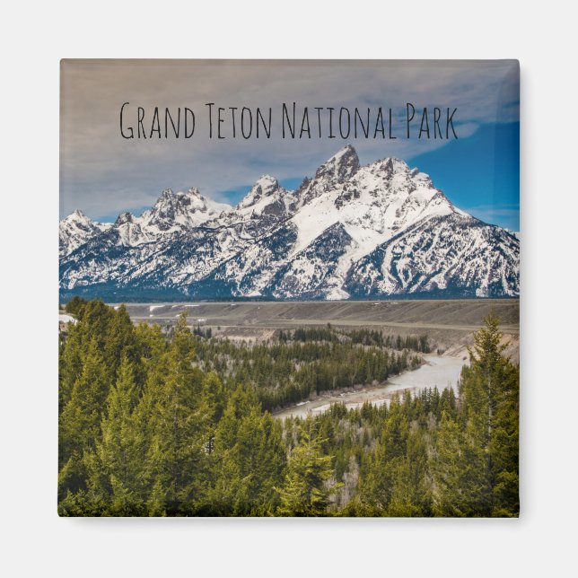 Snake River Tetons Magnet (Front)