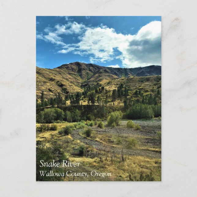 Snake River, Wallowa County, OR Postcard (Front)
