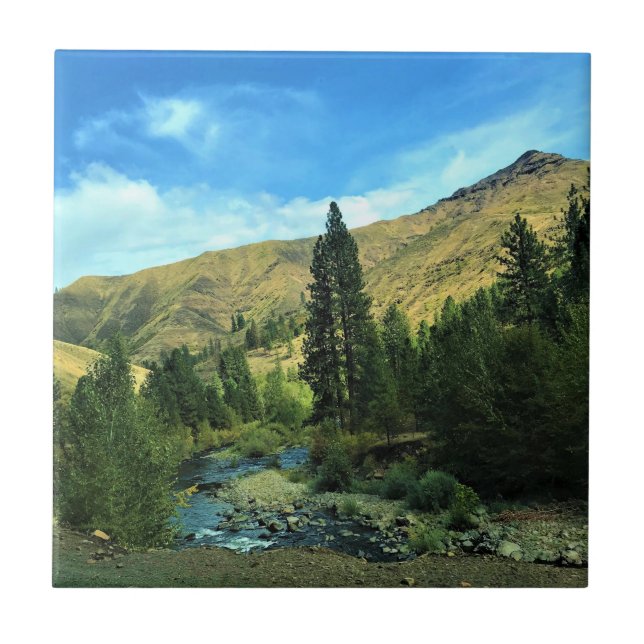 Snake River, Wallowa County, Oregon Ceramic Tile (Front)