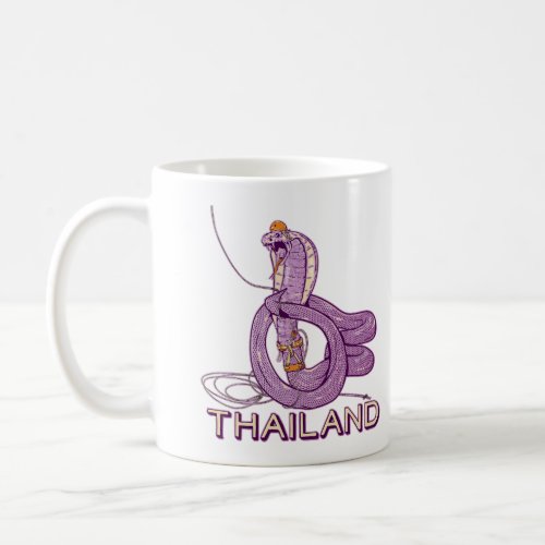 Snake Rock climbing Thailand Coffee Mug