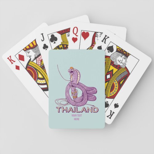 Snake Rock climbing Thailand Poker Cards