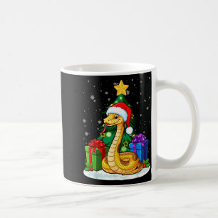 Snake Santa Hat Christmas Pajama Cute Animal Snowf Coffee Mug