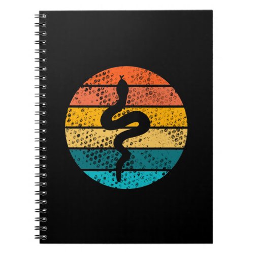 Snake Serpent etro snake Retro Notebook